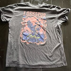 Larkspur Charcoal distressed graphic tee from Anthropologie